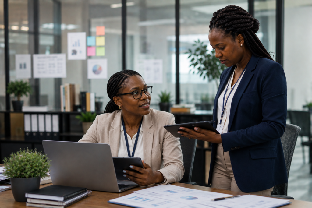 Image représentant une monitrice d'étude clinique pour le Site ANRS MIE Cameroun